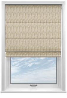 Anodise, White Gold - Motorised Roman Blind